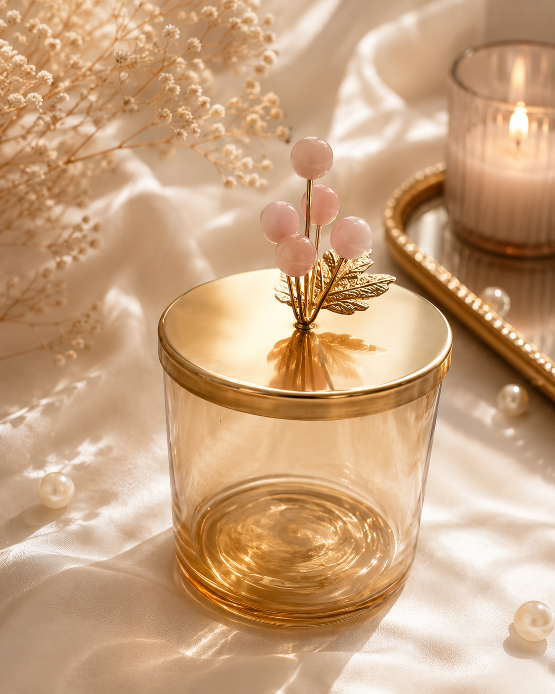 Elegant Green Glass Decorative Bowl with Gold Rim | Premium Centerpiece for Home Décor