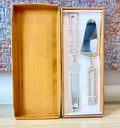 Premium Stainless Steel Cake Server & Cake Knife Set with Crystal Handle (2 Pieces)